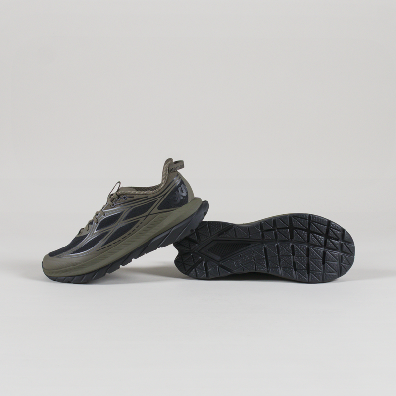 HOKA Mach Remastered Shoes Antique Olive Black-3