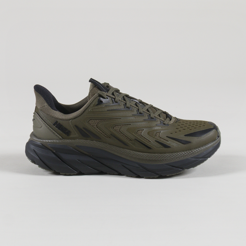 HOKA Clifton UTL Shoes Antique Olive Black-2