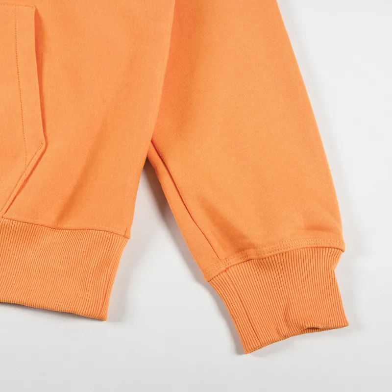 Stussy Basic Applique Hoodie Tangerine-5