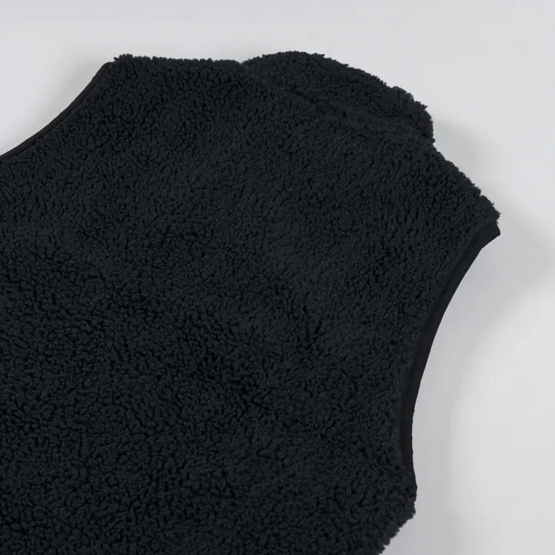 Stussy Sherpa Reversible Vest Black-6