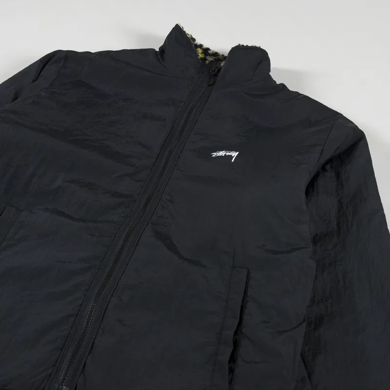 Stussy 黒 ジャケット リバーシブル 中古・古着通販】stussy (ステューシー) SHERPA REVERSIBLE JACKET