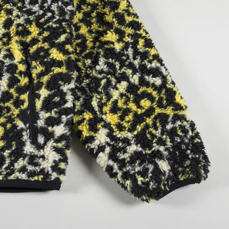 Stussy Sherpa Reversible Jacket Yellow Leopard-9