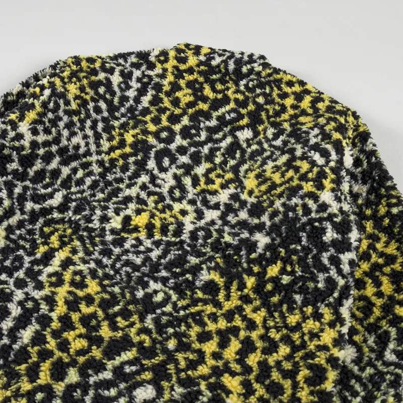 Stussy Sherpa Reversible Jacket Yellow Leopard-7
