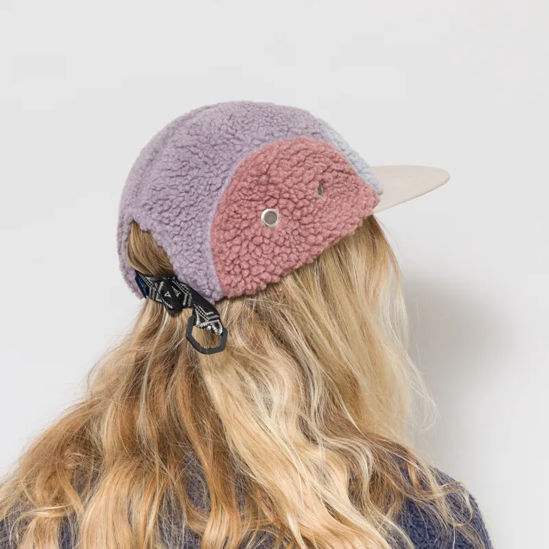 Kavu Womens Fur Ball Camp Hat Pastel Moon-2
