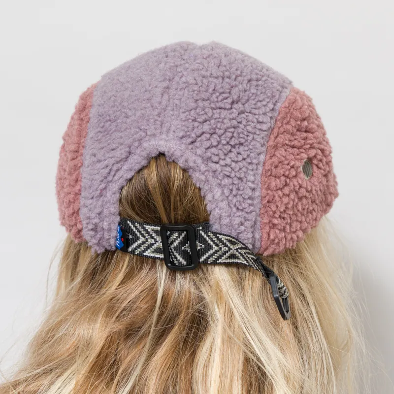 Kavu Womens Fur Ball Camp Hat Pastel Moon-4