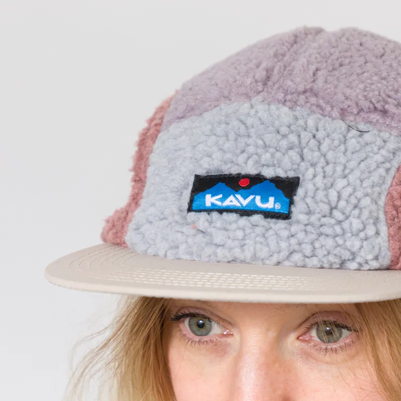 Kavu Womens Fur Ball Camp Hat Pastel Moon-3