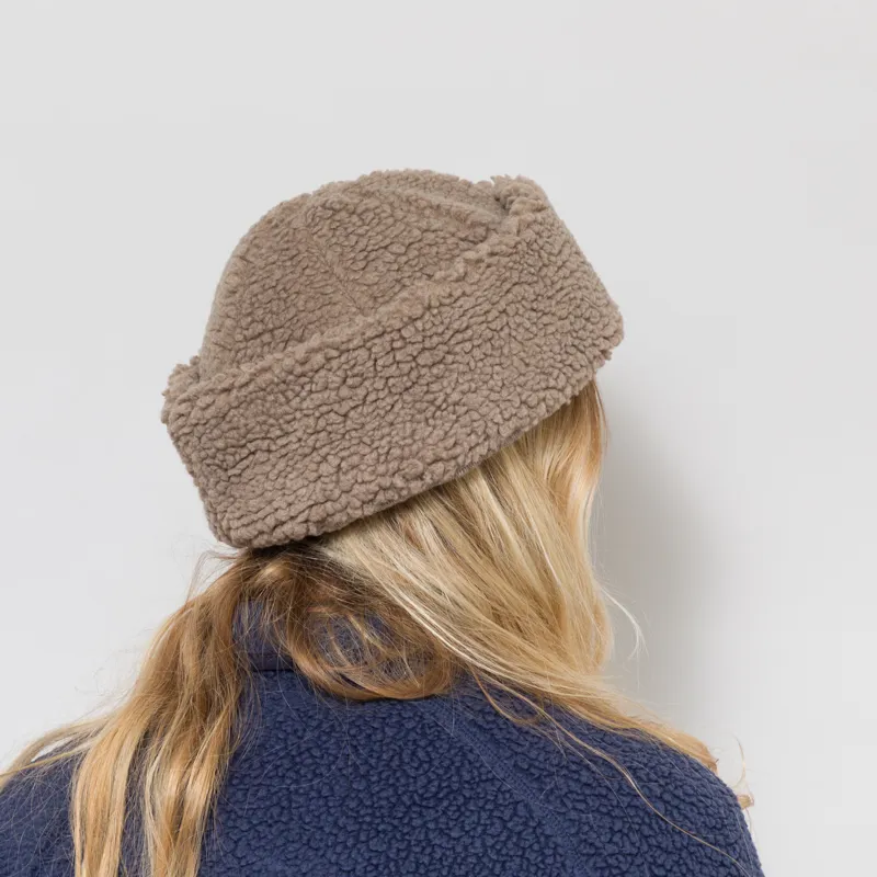 Kavu Womens Fur Ball Beanie Mocha-2