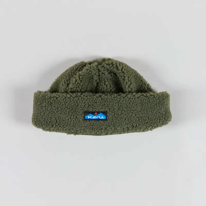 Kavu Womens Fur Ball Beanie Moss