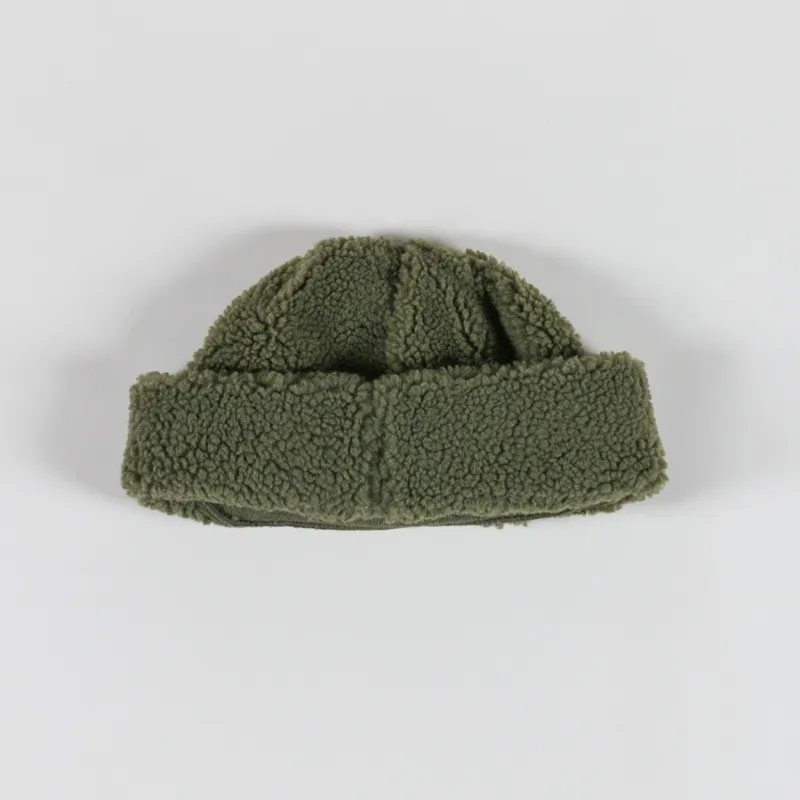 Kavu Womens Fur Ball Beanie Moss-1