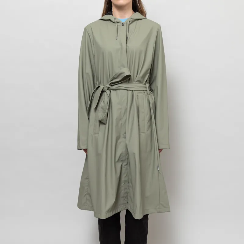 Rains Womens A-line Longer Jacket Drift