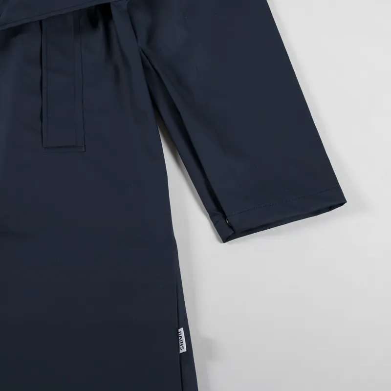 Rains Womens A-line Longer Jacket Navy-8