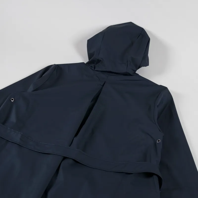 Rains Womens A-line Longer Jacket Navy-5