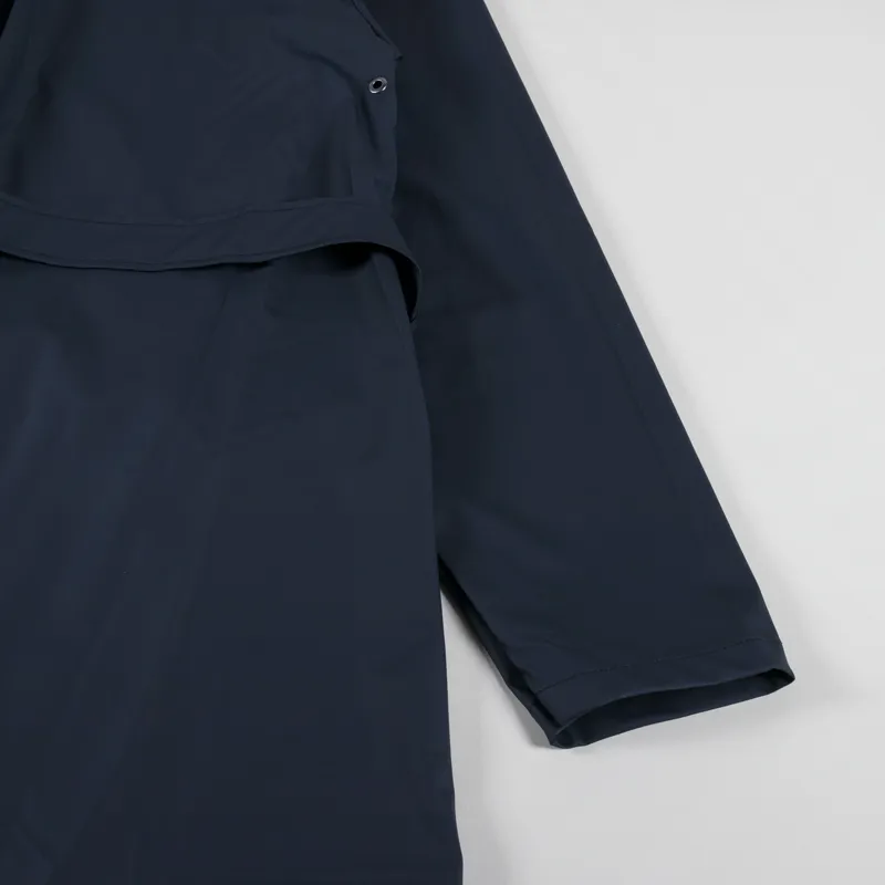 Rains Womens A-line Longer Jacket Navy-10