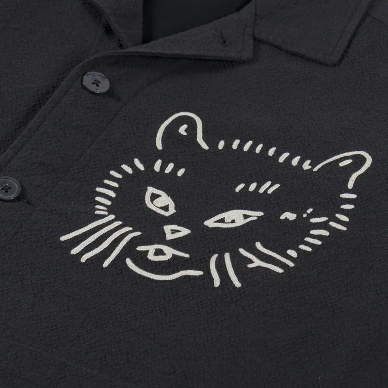 Obey Vesta Shirt Jacket Pirate Black-5