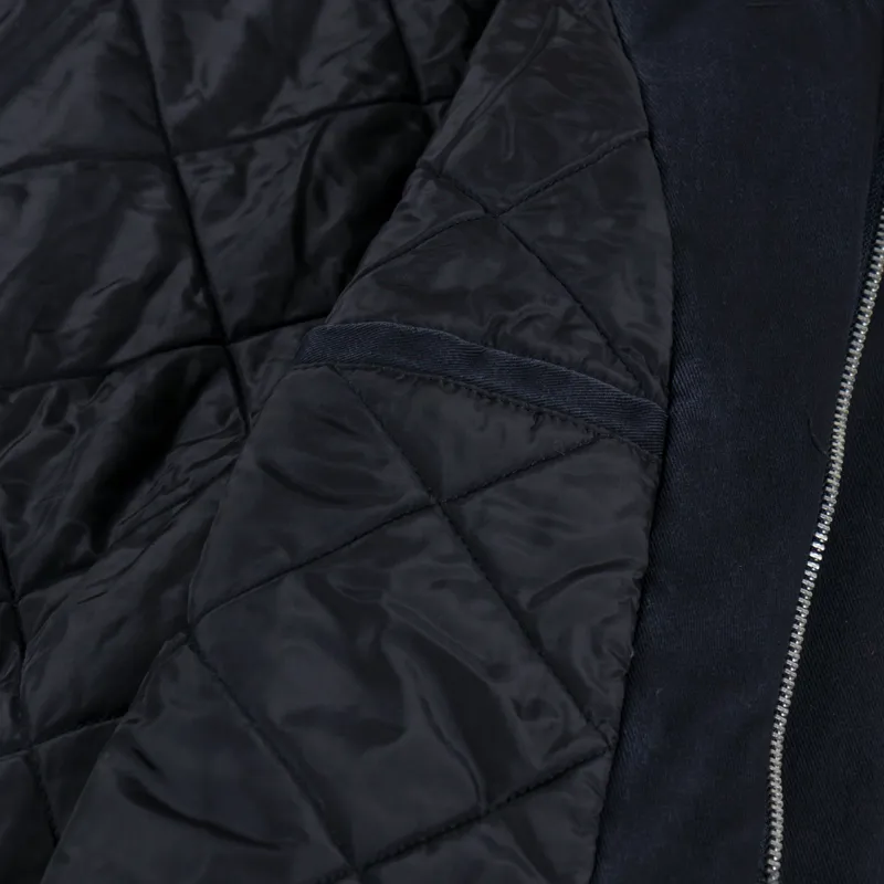 Obey Head Jazz Zip Up Jacket Digital Black Faded Wash-9