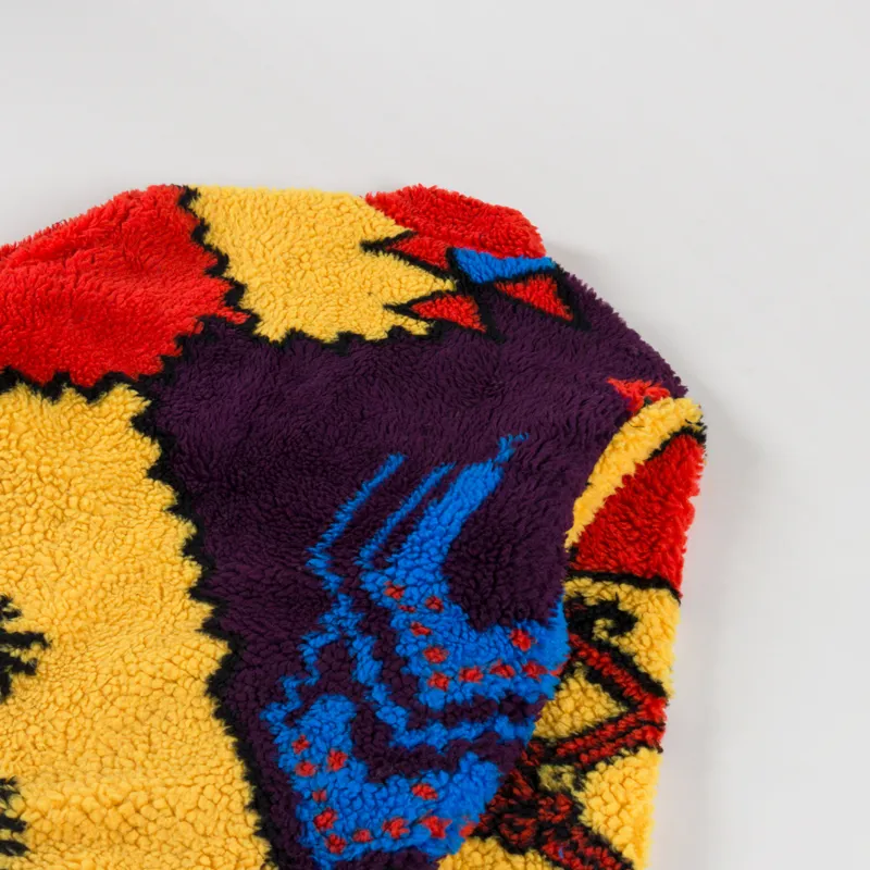 Obey Moroccan Rug Sherpa Jacket Bright Multi-5