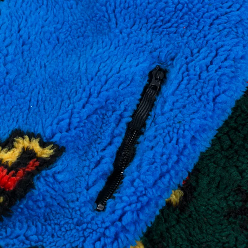 Obey Moroccan Rug Sherpa Jacket Bright Multi-8