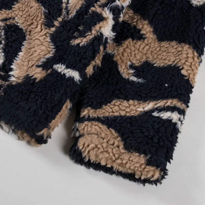 Obey Mushroom Sherpa Jacket Dark Navy Multi-8