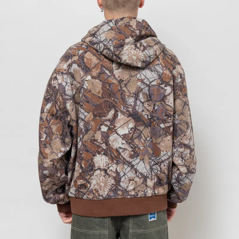 Obey Glen Zip up Jacket Fence Camo Multi-3