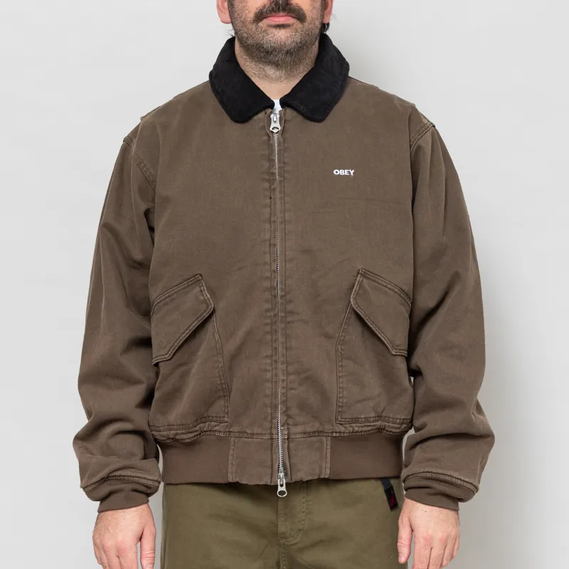 Obey Fade Wash CWU Jacket Wren Faded