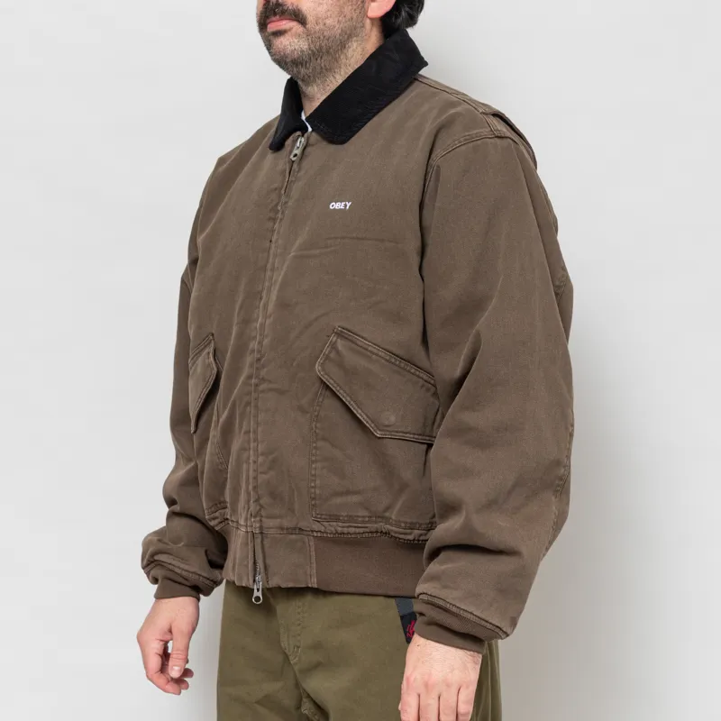Obey Fade Wash CWU Jacket Wren Faded-1