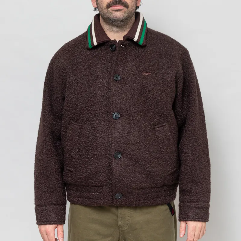 Obey Arden Blouson Jacket Java Brown