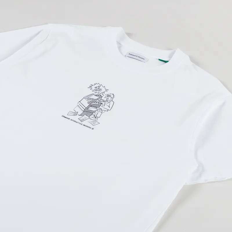 Edmmond Studios Interactive Brokers T Shirt White-3