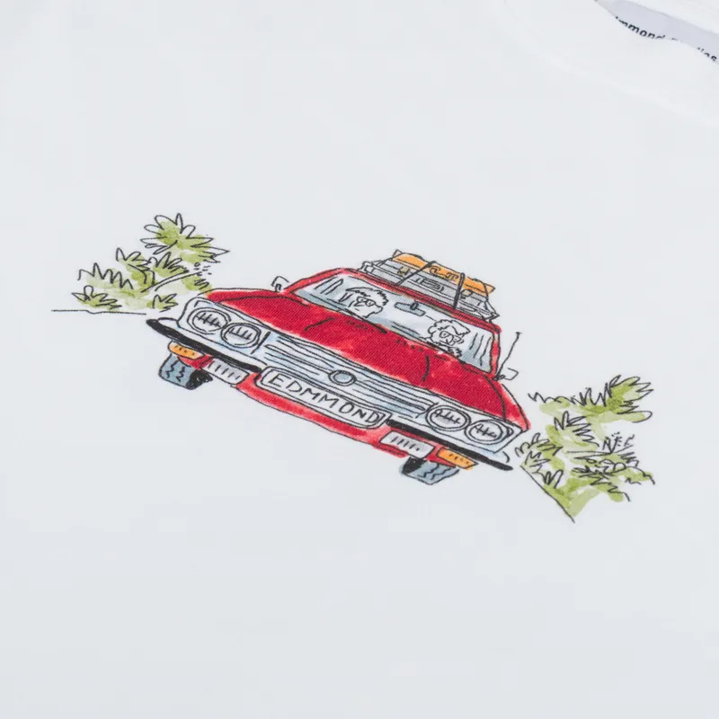 Edmmond Studios Holiday Auto T Shirt White-5