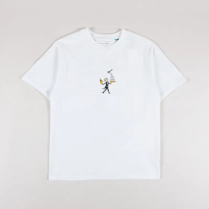 Edmmond Studios Juggling T Shirt White-1