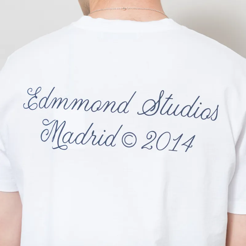 Edmmond Studios Signature Jersey T Shirt White-3