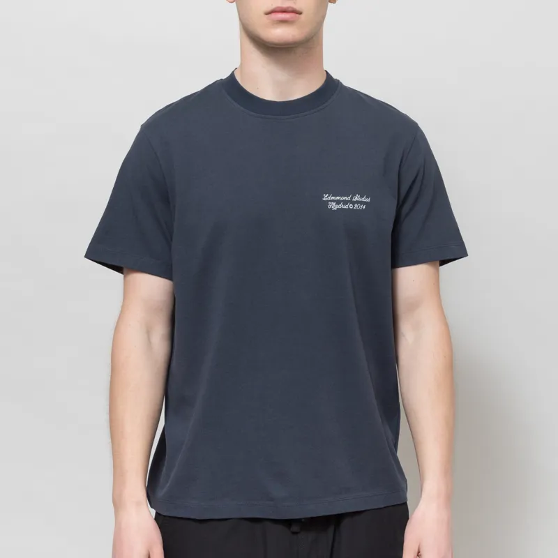 Edmmond Studios Signature Jersey T Shirt Navy-1