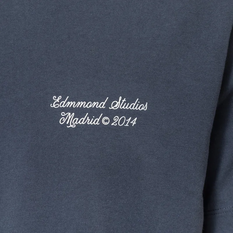 Edmmond Studios Signature Jersey T Shirt Navy-4