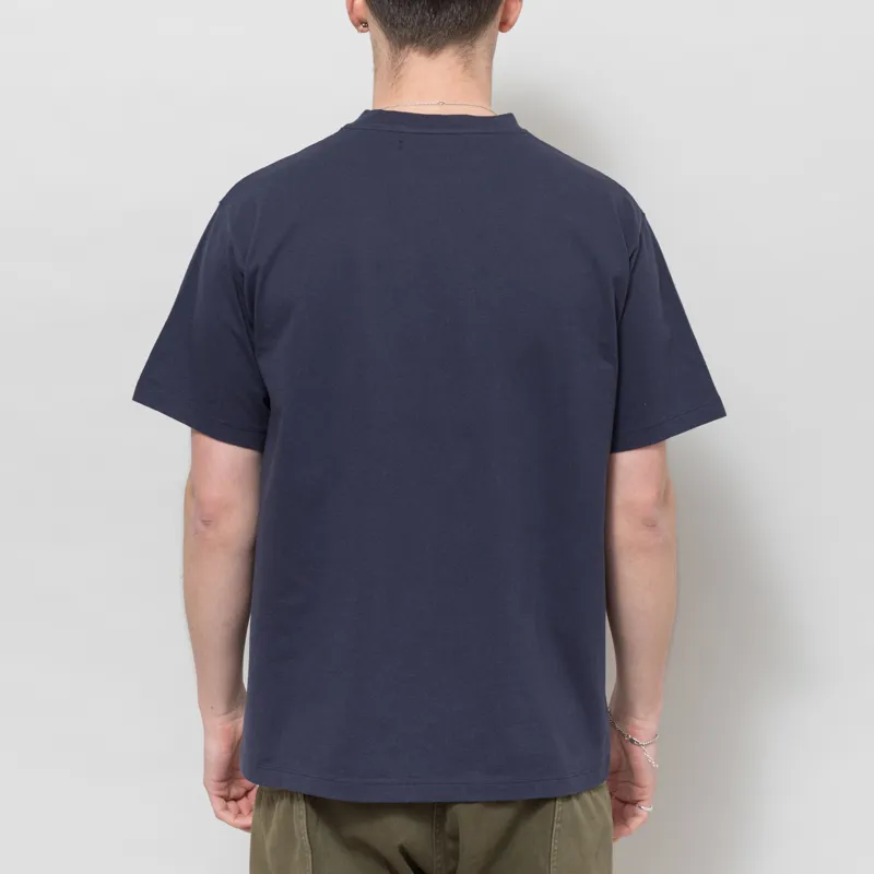 Edmmond Studios Duck Lake T Shirt Navy-1