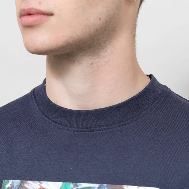 Edmmond Studios Duck Lake T Shirt Navy-2