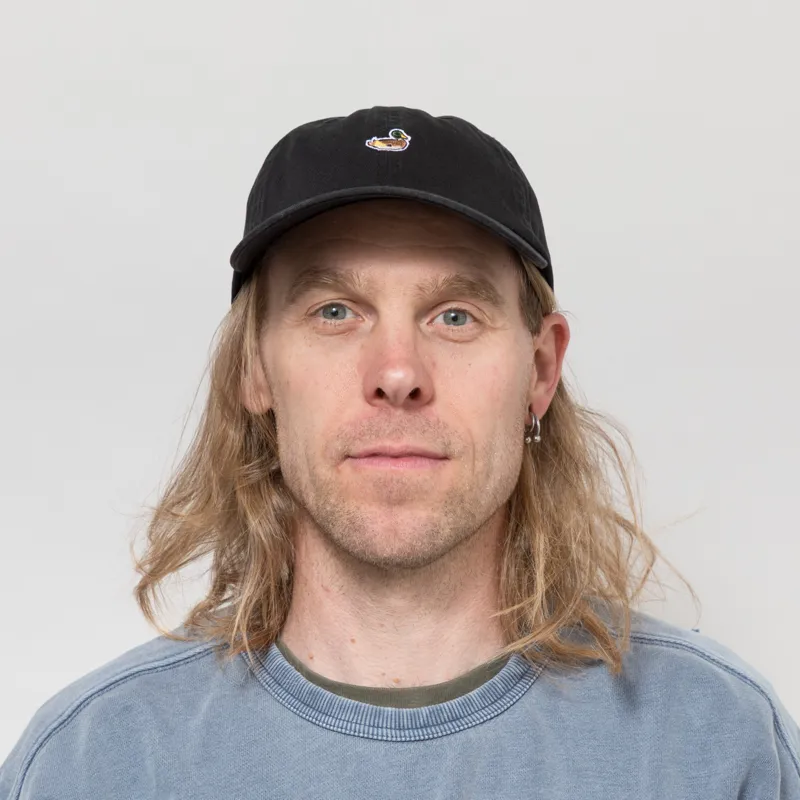 Edmmond Studios Duck Patch Cap Black-1