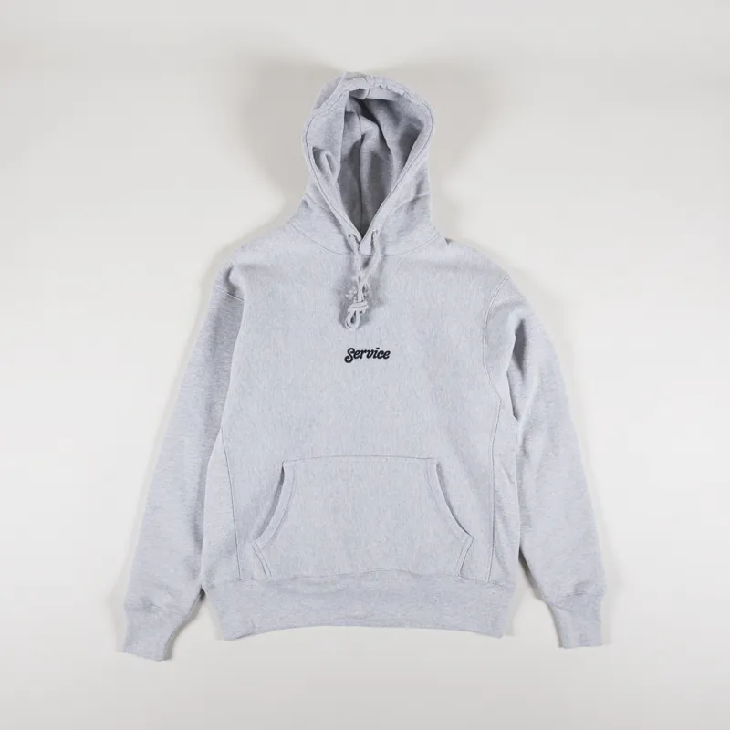 Service Works 12oz Service Embroidered Hoodie Grey