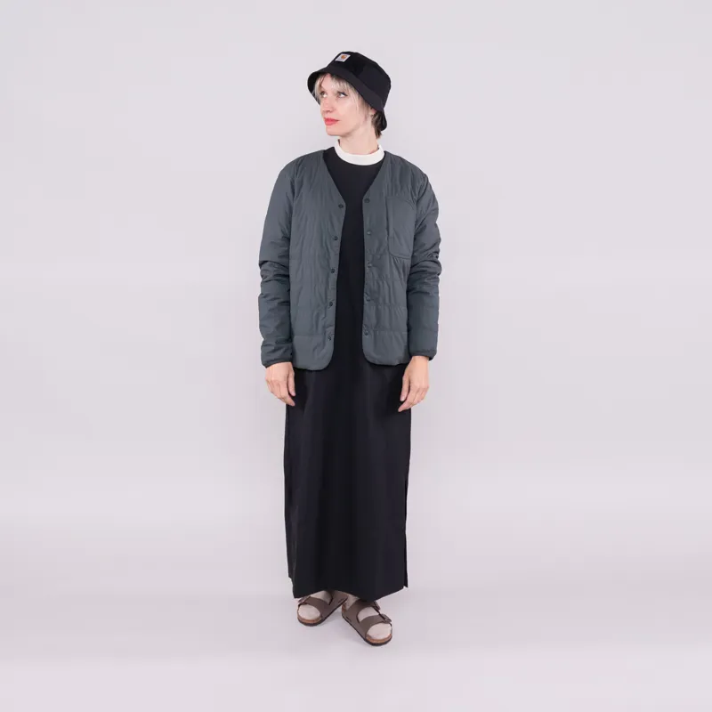 Snow Peak Womens Flexible Insulated Cardigan Fog-1