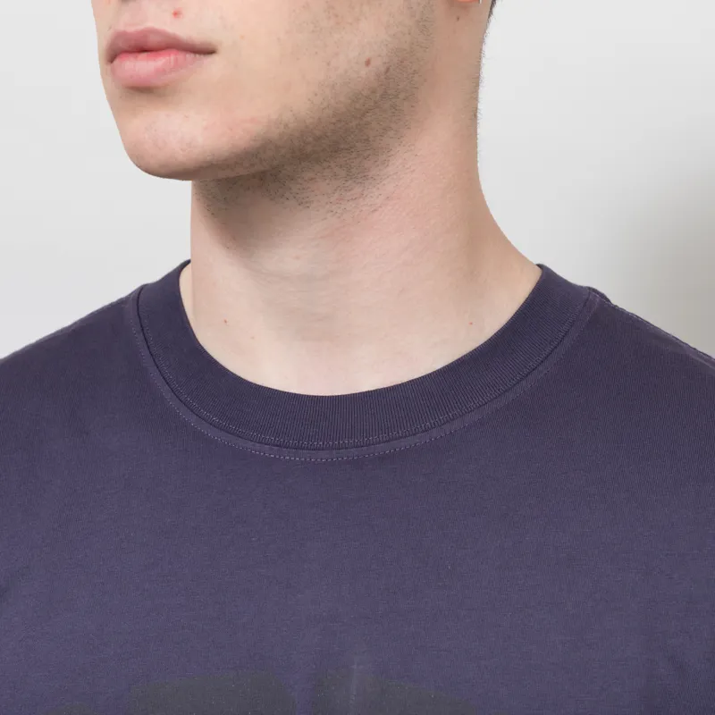 Obey Collegiate Pigment T Shirt Purple Velvet-2