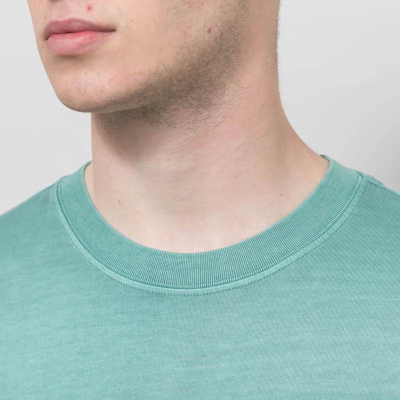 Obey Collegiate Pigment T Shirt Rain Forest-4