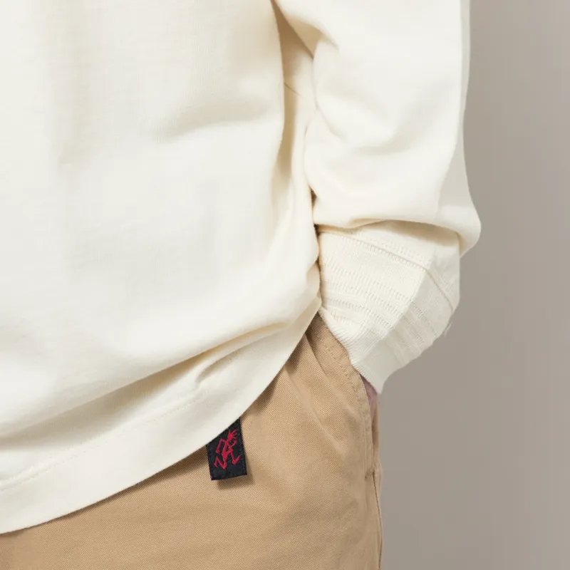 Nudie Jeans Long Sleeve Henley Ecru-5