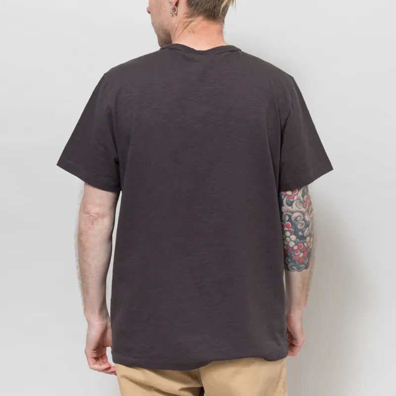 Nudie Jeans Roy Heavy Slub T Shirt Anthracite-2