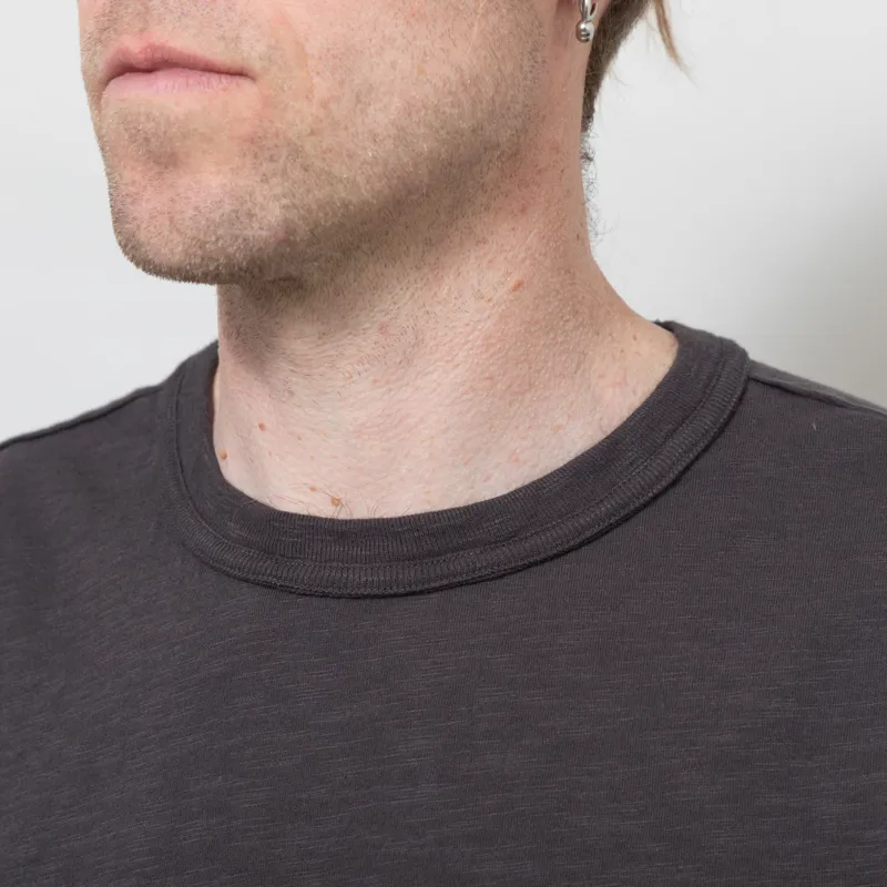 Nudie Jeans Roy Heavy Slub T Shirt Anthracite-3