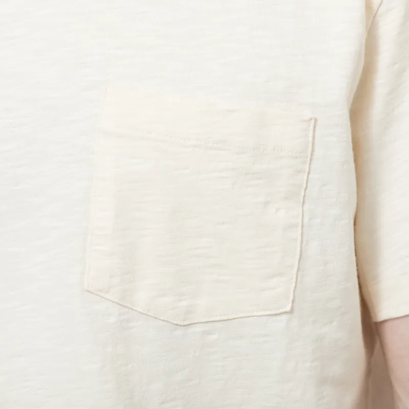 Nudie Jeans Roy Heavy Slub T Shirt Ecru-4