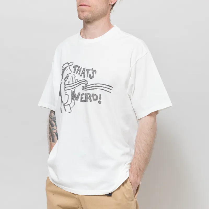 Nudie Jeans Koffe T Shirt That's Weird Chalk White-1