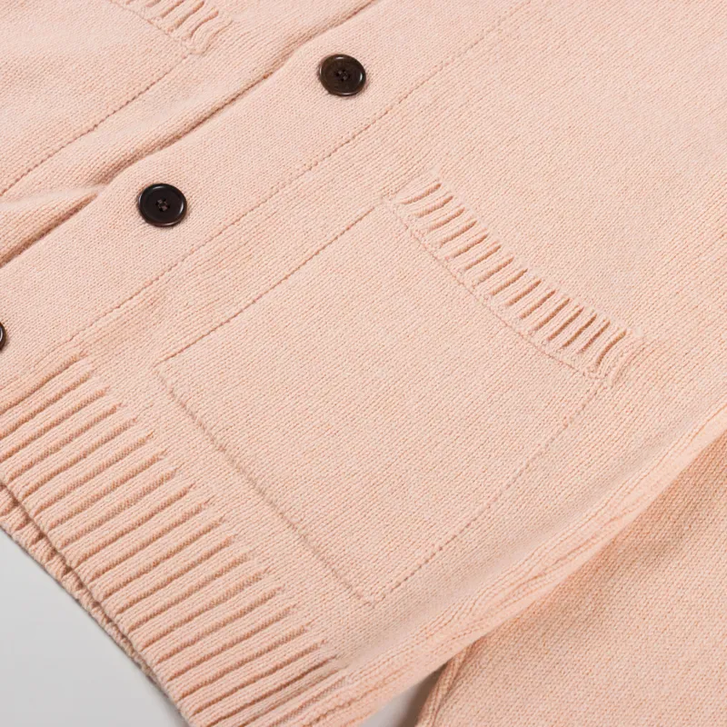 Origin Knitwear Pocket Cardigan Peach-5