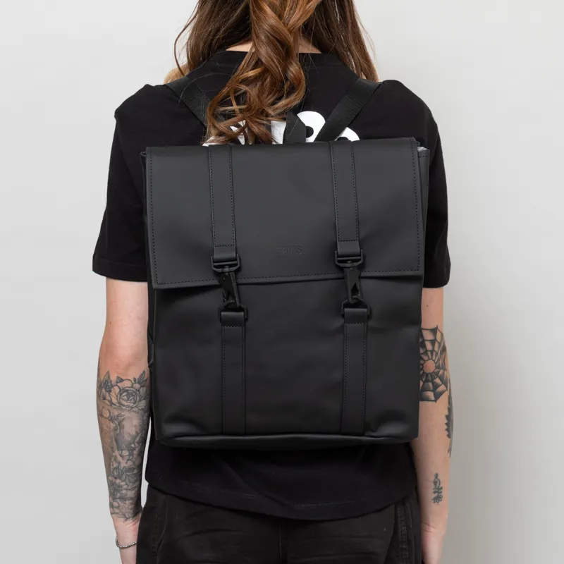 バックパック・リュック Msn Mini Backpack - RAINS - Synthetic - Black Rains MSN Bag Mini | A smaller everyday backpack
