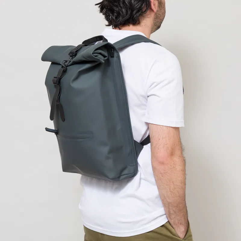 Rains Rolltop Rucksack Dark Grey-1