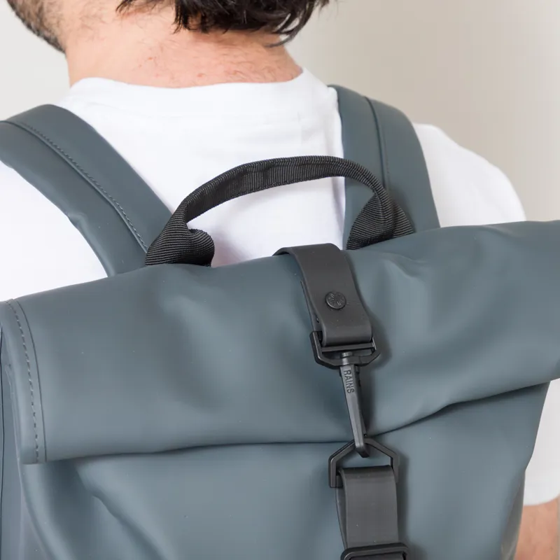 Rains Rolltop Rucksack Dark Grey-4