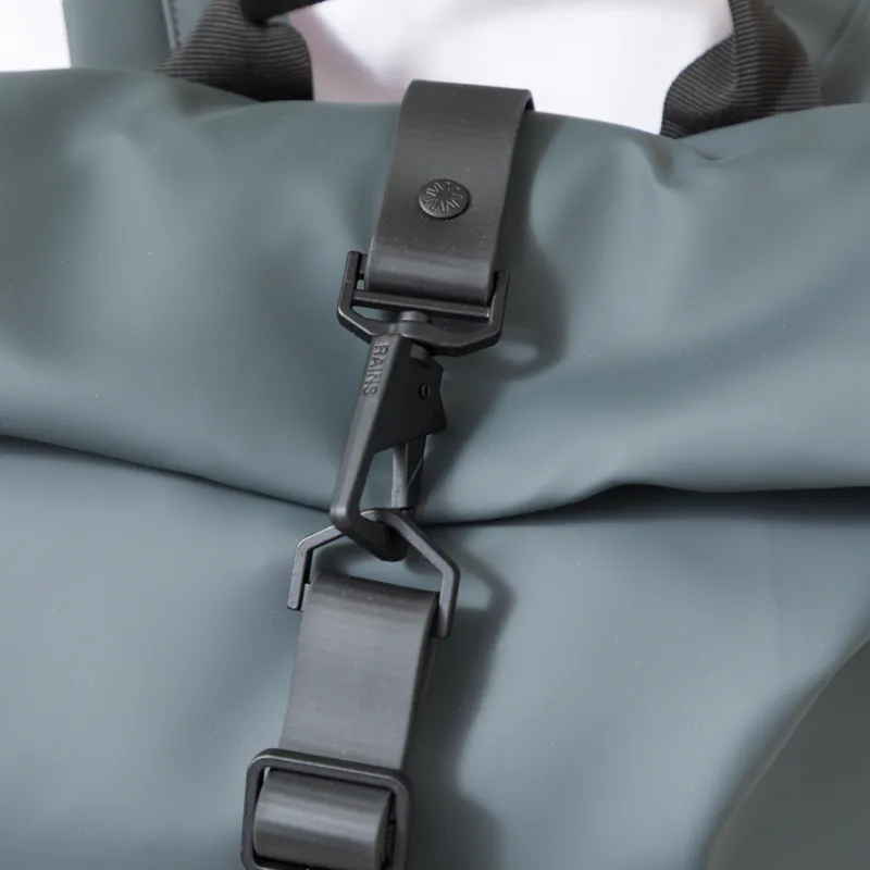 Rains Rolltop Rucksack Dark Grey-5