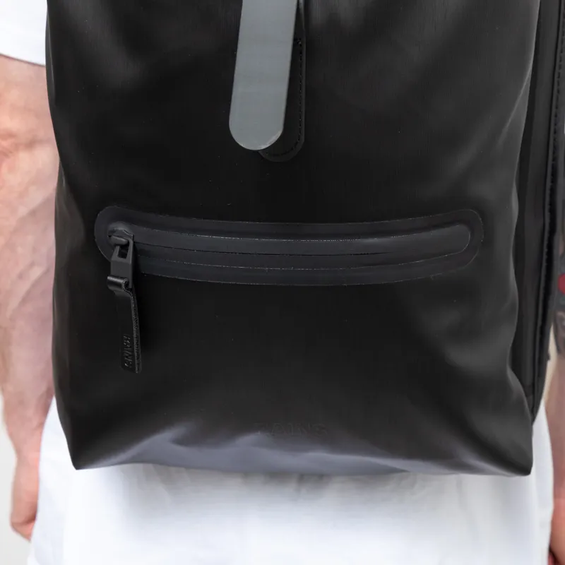 Rains Rolltop Rucksack Black Grain-7